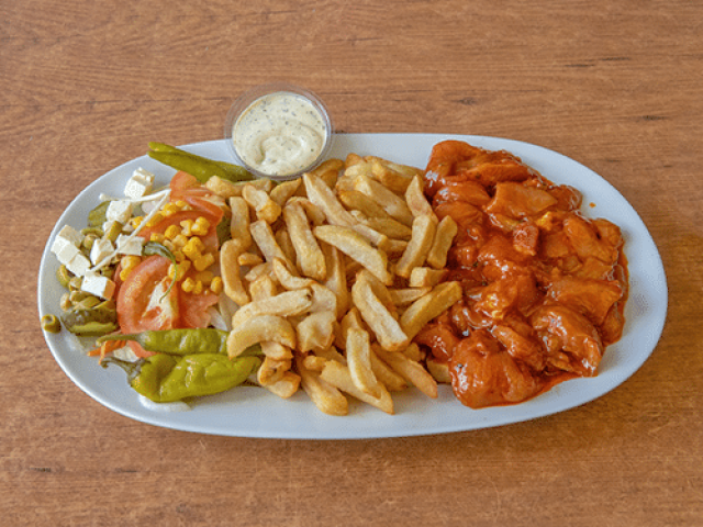 Assiette Poulet Mariné